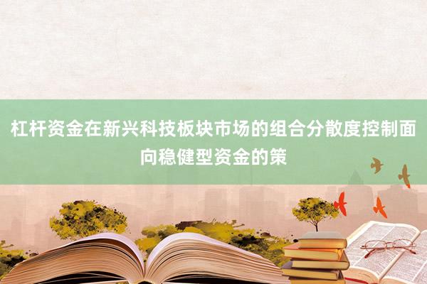 杠杆资金在新兴科技板块市场的组合分散度控制面向稳健型资金的策